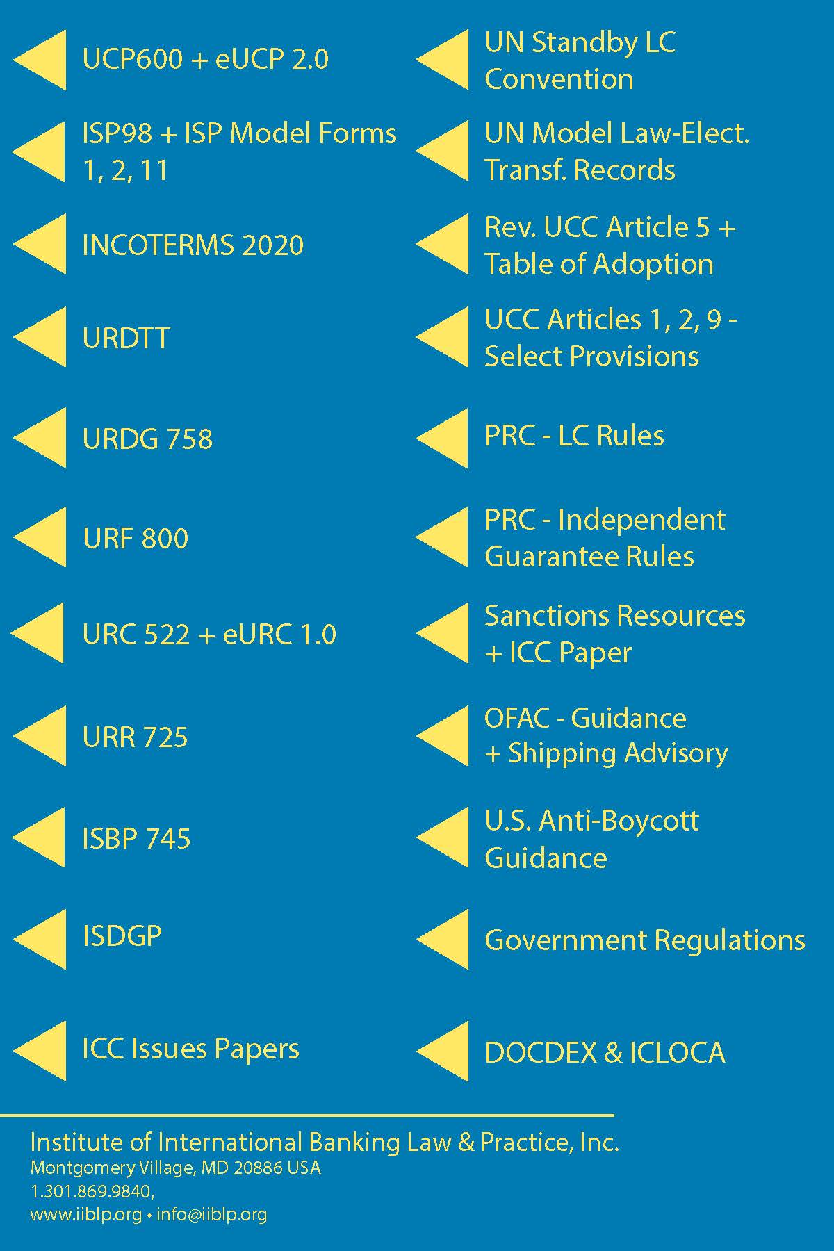 LC Rules & Laws: Critical Texts for Independent Undertakings (8th edition)